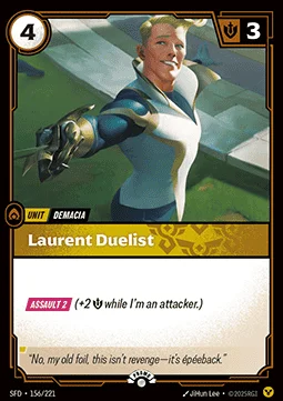 Laurent Duelist - SFD-156-p - Promotional Cards - Riftbound card